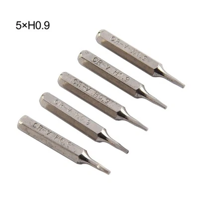 Protable Screwdriver Bit Hex 5Pcs Replacement Silver Steel 28mm Length - Image 1 of 4
