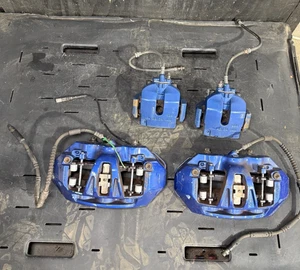 Juego de pinzas de freno delanteras traseras 15-18 BMW F85 F86 X5M X6M azul Brembo OEM - Imagen 1 de 14