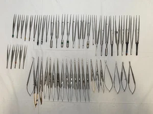 Lot of Assorted Micro Needle Holders, Scissors & Forceps - Picture 1 of 4