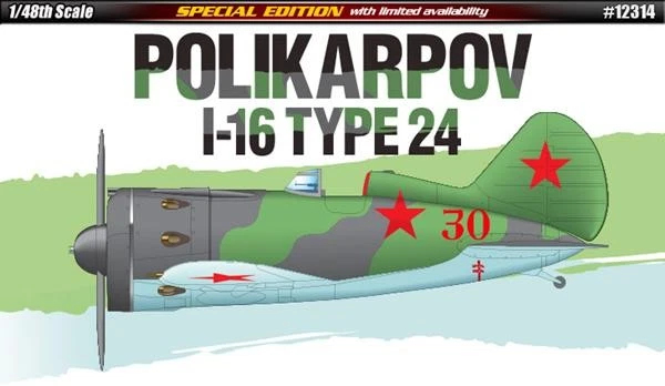 1:48 Academy Polikarpov I-16 Type 24 Kit ACD12314 Modellino - Immagine 1 di 2