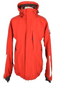 SALOMON Red Ski Padded Jacket size XL Mens Full Zip Hooded Outdoors Outerwear