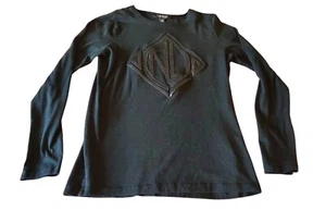 Lauren Ralph Lauren Black Label Women's Small Logo Long Sleeve Crewneck Shirt - Picture 1 of 9