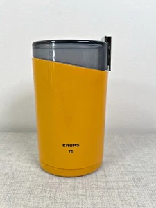 MACINA CAFFÉ ELETTRICO KRUPS 75 DESIGN VINTAGE RETRÒ MACININO ANNI 70 GIALLO - Foto 1 di 7