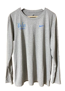 THE NIKE TEE T-Shirt  Women's XXL Gray UCLA Club Sports Long Sleeve Performance - Picture 1 of 20