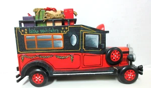 KATHE WOHLFAHRT Christmas Truck Weihnachts Express Wood Ornament Decor - Picture 1 of 6