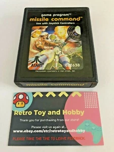 Programa de cartuchos de videojuegos MISIL COMMAND ATARI 2600 1981 CX2638 de colección - Imagen 1 de 3