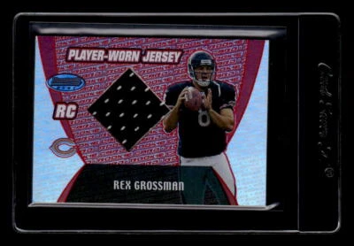 2003 Bowman's Best Red #115 Rex Grossman Jersey /50 - NM-MT - Image 1 of 2