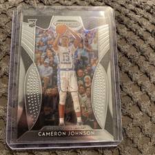 2019- Panini Prizm Draft Picks Basketball #13 Cameron Johnson RC Rookie UNC Suns