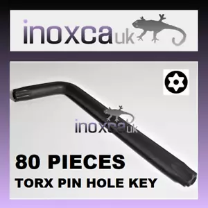 80 @ SICHERHEIT TORX STIFTLOCH TX15 T15 INBUSSCHLÜSSEL L FORM MIT LOCH FÜR PIN 90 GEG - Bild 1 von 4