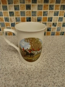 Taza china fina THE HUNT LANE FARM 8 CM DIÁMETRO 10 CM ALTO HECHA EN SHROPSHIRE - Imagen 1 de 4
