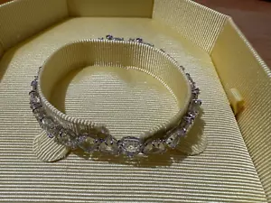 SWAROVSKI MILLENIA BRACELET TRILLION CUT WHITE RHODIUM PLATED 5622451 NEW - Picture 1 of 2