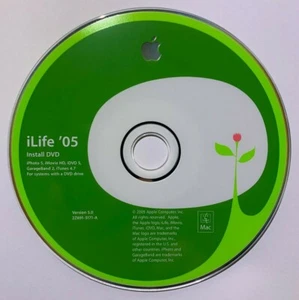 ➔ Apple iLife '05 Install DVD 2Z691-5171-A iPhoto 5 iMovie HD iDVD 5 iTunes 4.7 - Picture 1 of 1