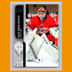 Tarjeta de hockey Alex Nedeljkovic #34 2021 Upper Deck Carolina Hurricanes NHL CASI NUEVA - Imagen 1 de 3