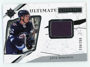 2017-18 Ultimate Collection Rookies Jerseys /299 Jack Roslovic #58 Jets