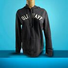 OLD NAVY Women's Size M Slouchy Logo Graphic Full-Zip Hoodie
