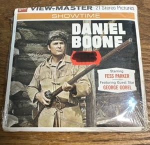 Trébol de cuatro hojas View-Master Daniel Boone 1965 de colección 3 carretes B479 sellado nuevo en stock - Imagen 1 de 6