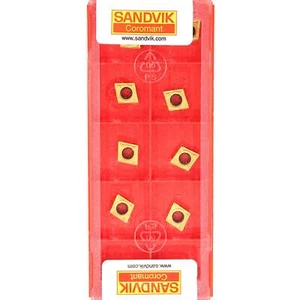 10 SANDVIK CPMT 060204-MM - Grade 2035 CNC Lathe Coated Carbide Turning Inserts - Picture 1 of 8