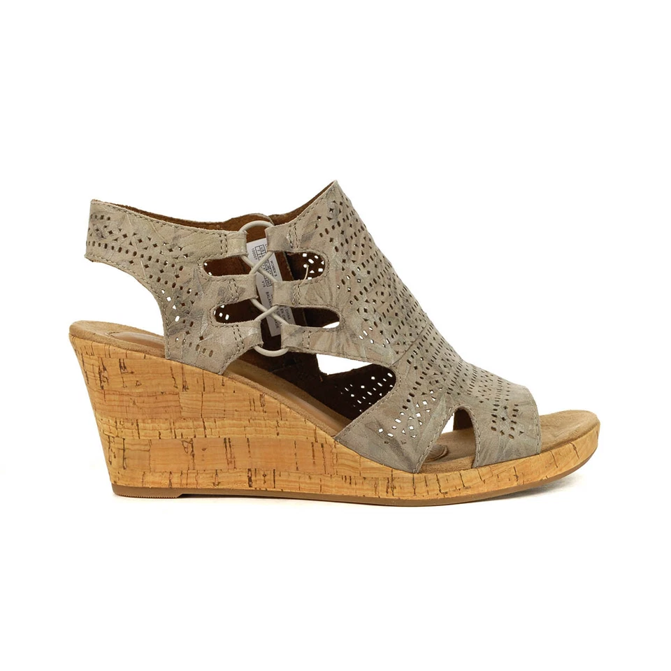 Sandálias femininas Rockport Cobb Hill Janna Perf BT florais/metálicas CH4864 - Imagem 1 de 4