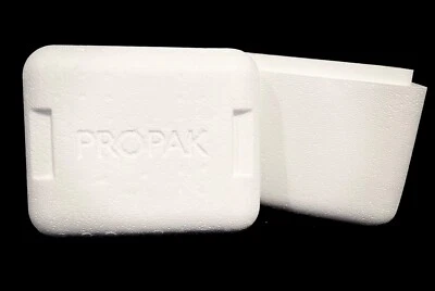 Styrofoam Insulated Cooler Shipping Container Perishable w GEL pak - Image 1 of 4