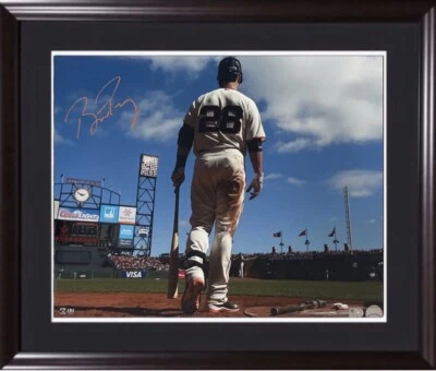 Foto firmada por Buster Posey 16x20 enmarcada Gigantes MVP automático WS MLB holograma auténtico certificado de autenticidad Foto 1 de 4