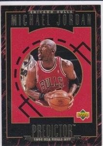 MICHAEL JORDAN Upper Deck PREDICTOR 1996 NBA FINALS MVP Basketball $$ Card RARE! - Picture 1 of 2