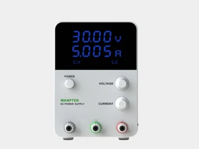 Adjustable Mini DC Power Supply Output 0-60V 0-5A 0.01V/0.001A Resolution Blue - Image 1 of 3