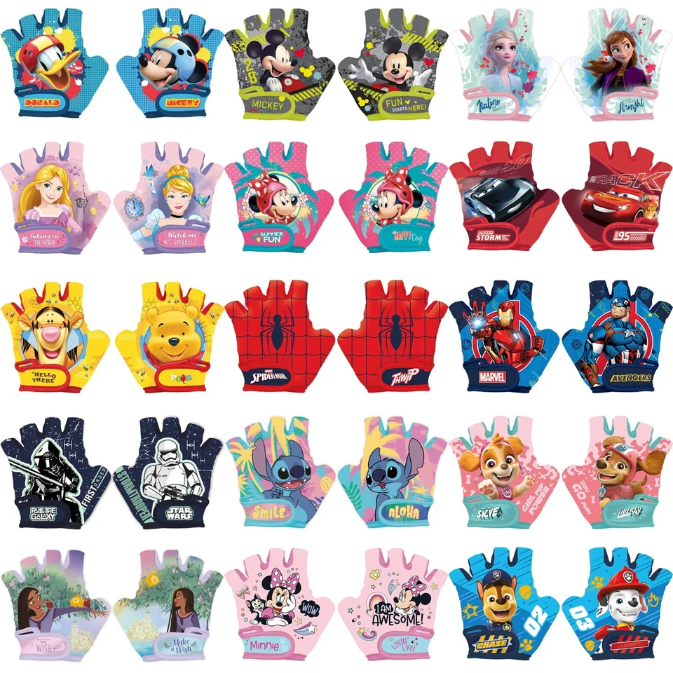 Kinder Fahrrad Handschuhe Fahrradhandschuhe Spider-Man Paw Patrol Skye ab 8,90€ - Bild 1 von 1