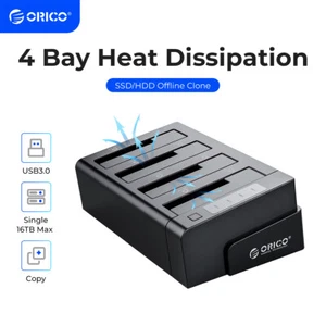 ORICO 4 Bay External Hard Drive Docking Station USB 3.2 SATA 2.5''/3.5'' HDD SSD - Picture 1 of 14