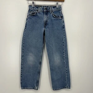 Levi's Orange Tab 562 Jeans Youth Size 10 Blue Loose Fit Regular Made In USA 25" - Picture 1 of 9