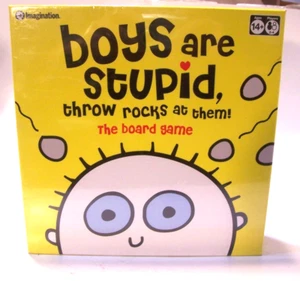 Boys are Stupid, Throw Rocks at Them--The Board Game New/Sealed - Picture 1 of 5