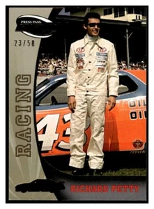 2009 Press Pass Fusion GOLD Racing NASCAR 76 Richard Petty #23/50 car 43 GOAT - Picture 1 of 2