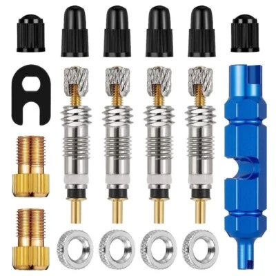 18PCS Bicycle Valve Presta French Bicycle Bike Adapter MTB Mountain Nozzle AN - Image 1 of 4
