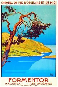 12634.Poster decorativo.Design parete vintage stanza casa.Cap de Formentor.Souvenir Spagna - Foto 1 di 1