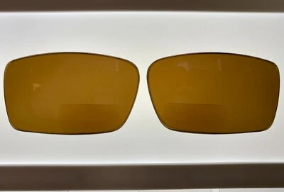 Replacement Lined BIFOCAL Lenses for Oakley GASCAN Brown/Amber Polarized +2.00  - Image 1 of 3