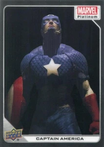 #13 - Tarjeta Capitán América (2023 Marvel Platinum, cubierta superior) casi como nueva casi nueva - Imagen 1 de 2