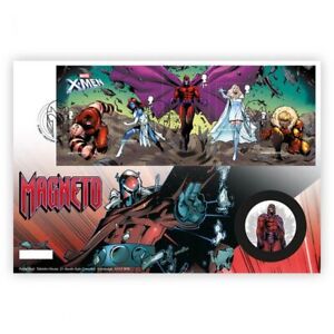 X-Men Magneto Stamps andSliver  Plated Medal Cover by Royal Mail 