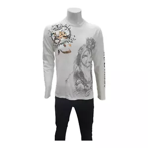Key Closet Los Angeles Mens Long Sleeve Shirt Ivory Large - Picture 1 of 6