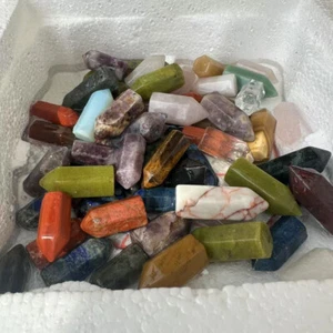 35-60mm natural Mixed crystal obelisk quartz crystal point random delivery 2pc - Picture 1 of 10