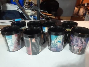 Lot Of 8 Vintage Snap On Girls And Cars Plastic Mugs - Picture 1 of 11