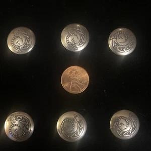 Eine indianische Navajo Sterlingsilber südwestliche Eidechse Knopfabdeckung - Bild 1 von 5