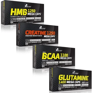 HMB + CREATIN MONOHYDRAT + BCAA + GLUTAMIN - 120-240 Kapseln - Muskelmasse - Bild 1 von 8