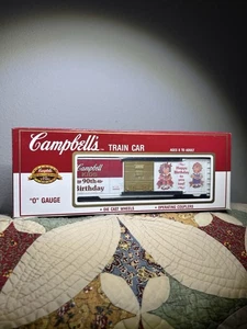 Vintage K-Line O Gauge Campbell's Soup Box Train Car ~ 1994 ~ 90th Birthday - Picture 1 of 13