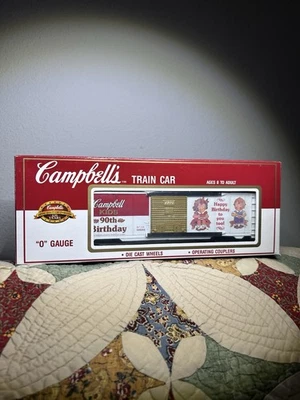 Vintage K-Line O Gauge Campbell's Soup Box Train Car ~ 1994 ~ 90th Birthday - Image 1 of 4
