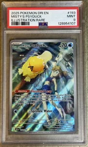 Pokémon Destined Rivals En Misty's Psyduck Ilustración 2025 raro #193 💎 PSA 9 - Imagen 1 de 6