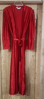 Vintage Kayser Red Robe Womens Large Belted Side Pocket Original Tags USA long - Image 1 of 4