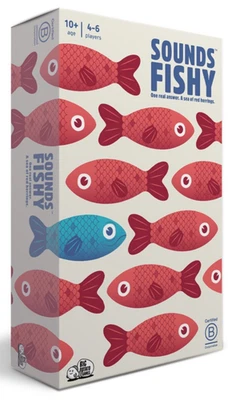 Sounds Fishy Party Quiz Question Family Card Game Big Potato 4-6 Players 10+. - Image 1 of 4