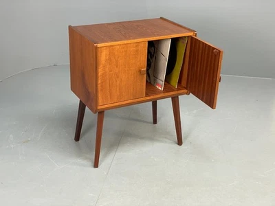 Vintage Teak Record Cabinet On Teak Legs 1970s Retro EB10680 MWOO - Image 1 of 4