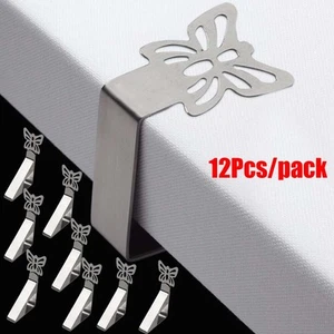 12 Pack Tablecloth Clips Butterfly Picnic Table Cloth Holder Clip for Party Home - Picture 1 of 11