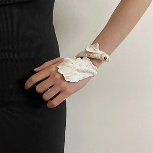 Lackiertes Koi Goldfisch Armband Tropische Fische Armband Persönlichkeitsarmband - Bild 1 von 5