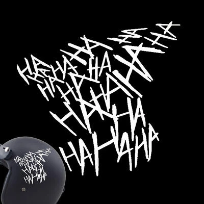 Joker HAHAHA Stickers Decals Helmet Tank Car Van Motorbike Matte Sticker - Image 1 of 4